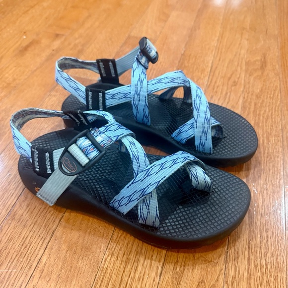 Chaco Z/2 Adjustable Classic Sandals Women’s 8 Blue Black Toe Strap Z2 Chacos - Picture 1 of 11
